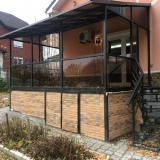 Terasa do domu kovu: jak se s vlastními rukama z profilového potrub...